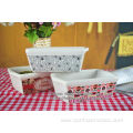 Ceramic square cake tool decal bakeware sets QFF13-11191